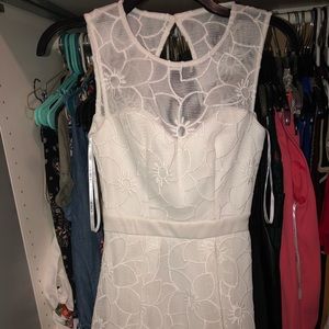 Beautiful crochet/embroidered white dress